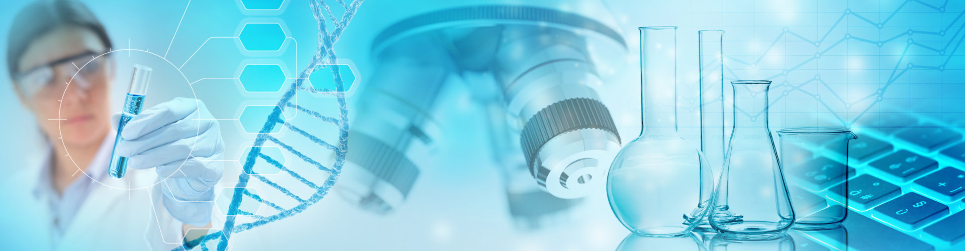 genetic research abstract concept